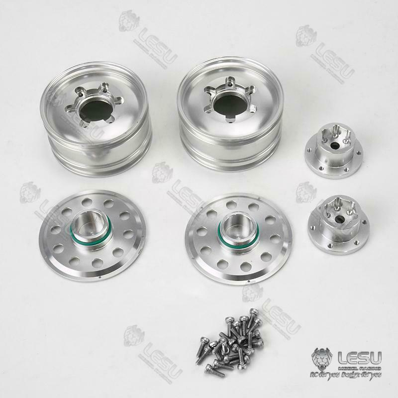 LESU Metal DIY Spare Part Front Hub Bearing Brake Suitable for 1/14 Scale RC Tractor Truck Radio Controlled Dumper Car