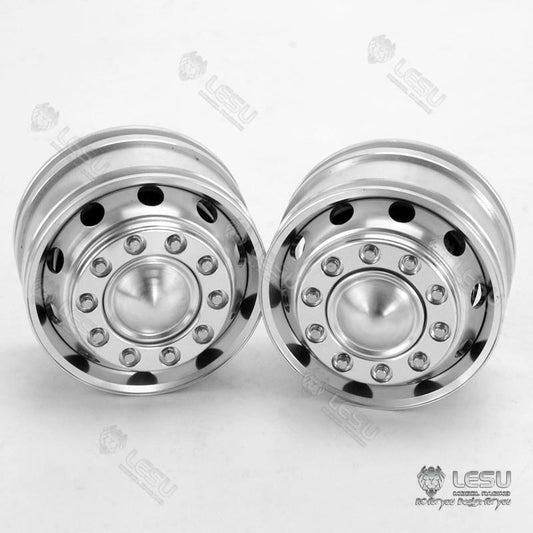 LESU Metal Front Hub Bearing Hexagon Brake Suitable for 1/14 RC DIY American FH12 FH16 Radio Control Tractor Truck Car Part