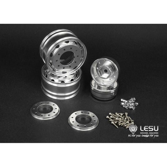 LESU Metal Rear Wide Hub Hexagon Suitable for RC Tractor Truck Trailer 1/14 DIY Radio Control Car Vehicle Model Accessories