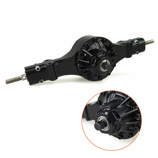 US STOCK LESU Metal Rear Axle for 1/14 Scale Tamiya Model RC Tractor Truck Car Remote Control Construction Vehicle Q9021 DIY Model