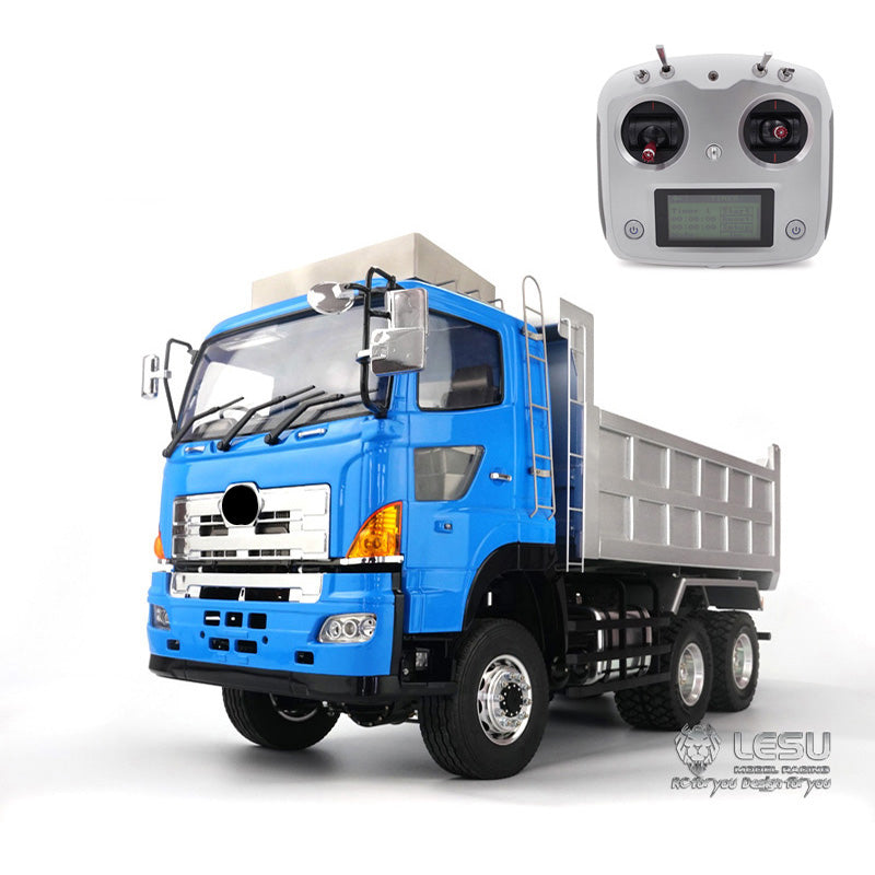 LESU 1/14 Scale 6x6 Hydraulic Dumper Tipper for Truck Car Model W/ ESC Motor Servo Light 3T Sound System W/O Radio Battery