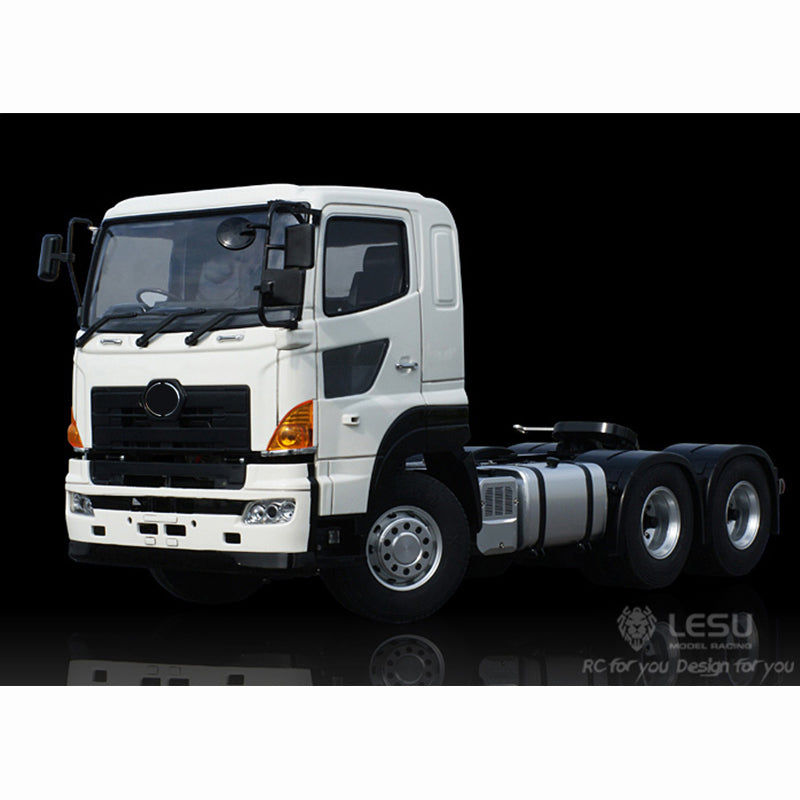 LESU HO700 1/14 6x4/4x2 Remote Control Tractor Truck with Metal Chassis 2 Speed Transmission Sound Light System for RC Hobbyists