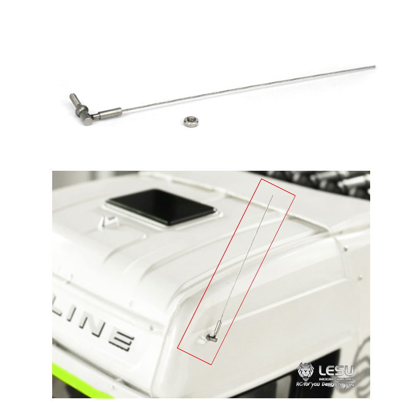LESU Model Simulation Antenna A B C for 1/14 Scale Remote Controlled Tractor Truck DIY Car Model Spare Parts Replacements