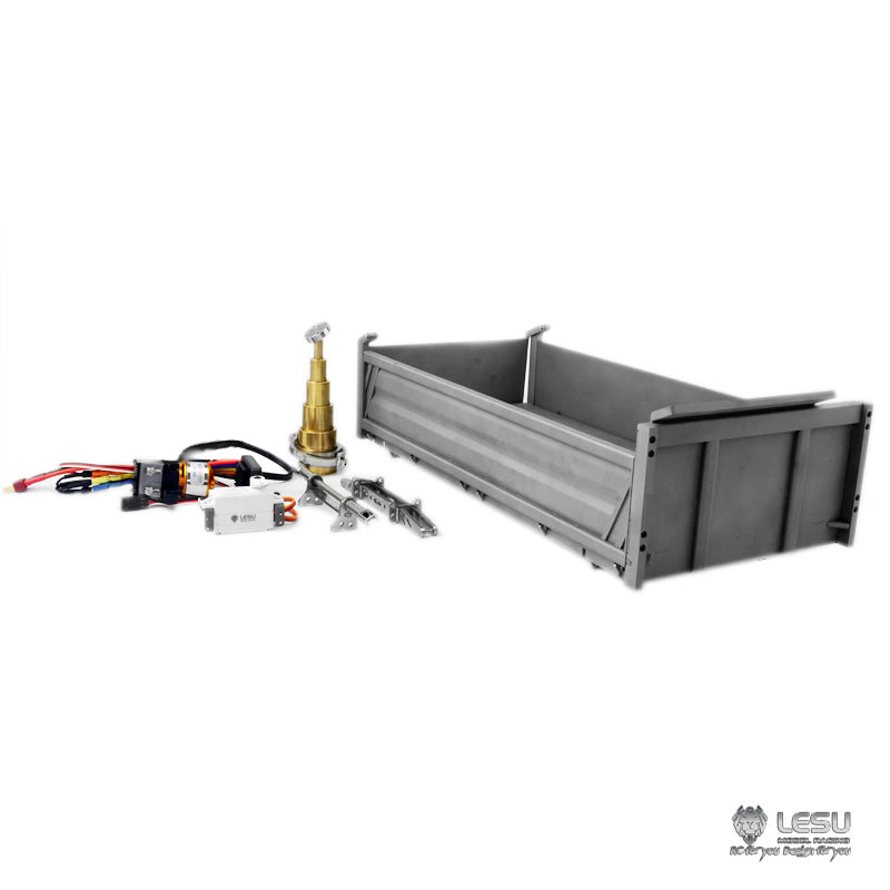 LESU 3348 1/14 6x6 3Ways RC Dumper Truck A0009 with 3Speed Transmission Sound Light System for Construction Vehicle Enthusiast