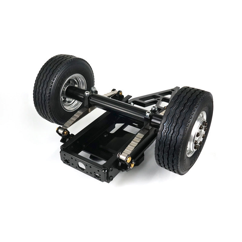 LESU Metal Tracked Trailer for 1/14 Remote Controlled Tractor Truck Upgrade Accessories of RC Truck 25.5*18.2*14CM