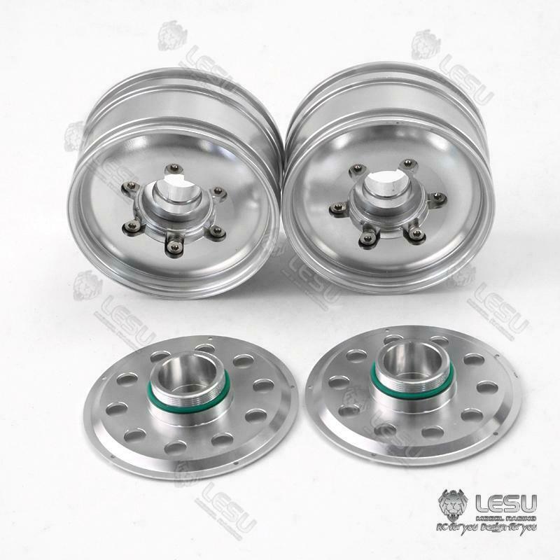 LESU Metal DIY Spare Part Front Hub Bearing Brake Suitable for 1/14 Scale RC Tractor Truck Radio Controlled Dumper Car