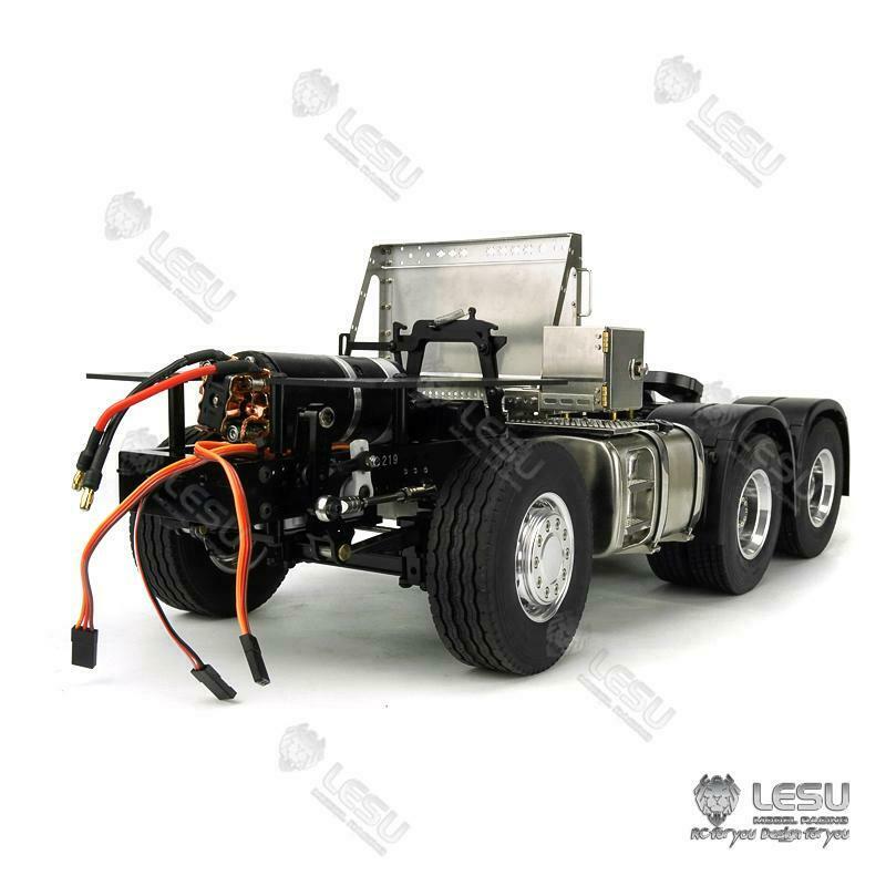 LESU Remote Controlled 1/14 Scale Metal 6*4 Chassis for TGX Tractor Truck Trailer Model DIY W/O Battery Radio Controller