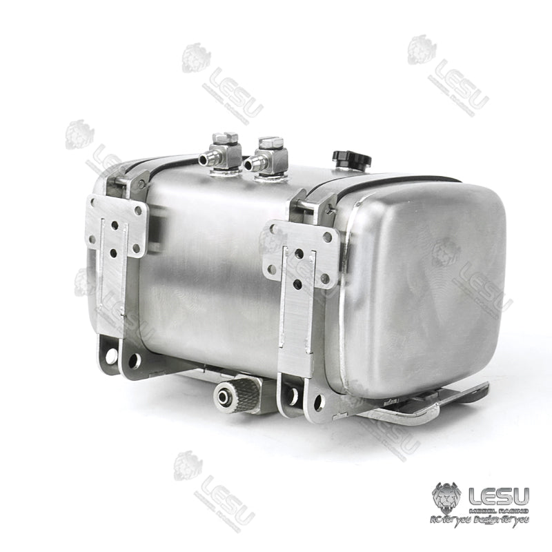 1/14 LESU Simulated Metal Oil Tank Fuel Tank 70MM 80MM 90MM 100MM for RC Dumper Truck Tractor Trailer DIY Cars Accessory