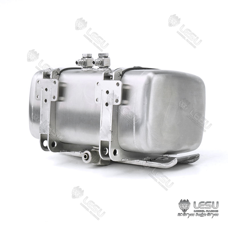 1/14 LESU Simulated Metal Oil Tank Fuel Tank 70MM 80MM 90MM 100MM for RC Dumper Truck Tractor Trailer DIY Cars Accessory