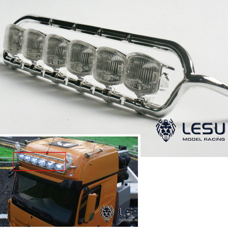 LESU Spotlights Frame Front Bumper Suitable for 1/14 Scale RC Tractor Truck 1851 Radio Control Cars DIY Model Upgrade Part