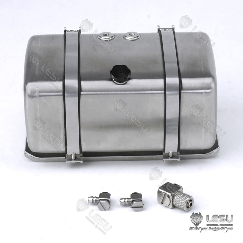 1/14 LESU Simulated Metal Oil Tank Fuel Tank 70MM 80MM 90MM 100MM for RC Dumper Truck Tractor Trailer DIY Cars Accessory