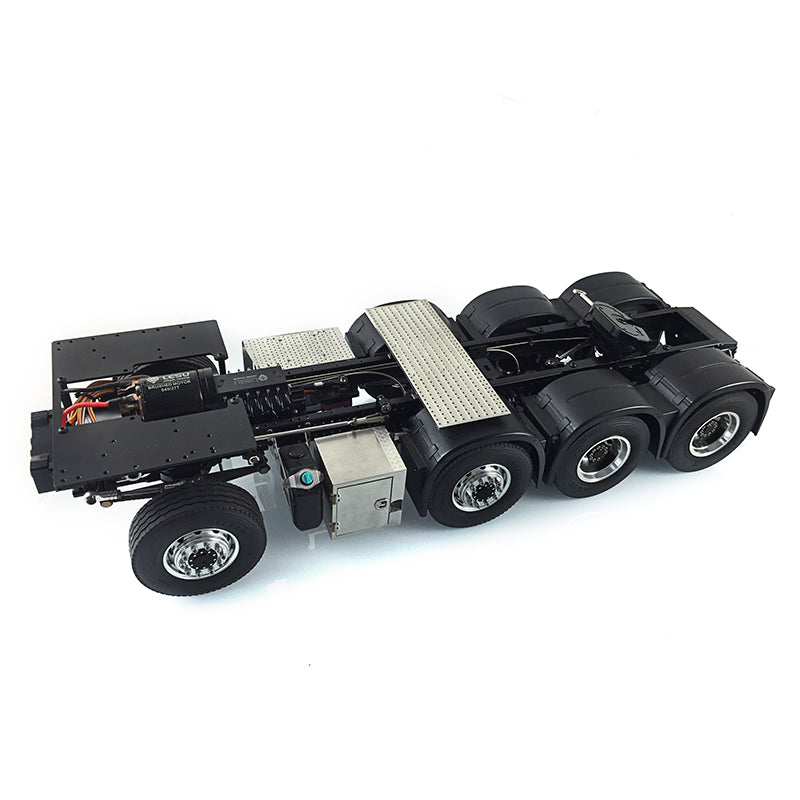 1/14 LESU 8*8 Heavy-duty Metal Chassis 56352 3363 1851 Remote Control Tractor Truck Model W/ 3 Speed Gearbox Motor Servo Fender