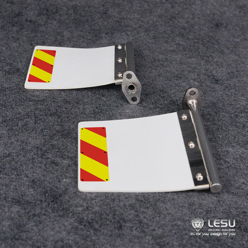 LESU Metal Rear Mud Plate Rubber Mudguard for 1/14 Tamiya Knight RC Truck Tractor Car Model