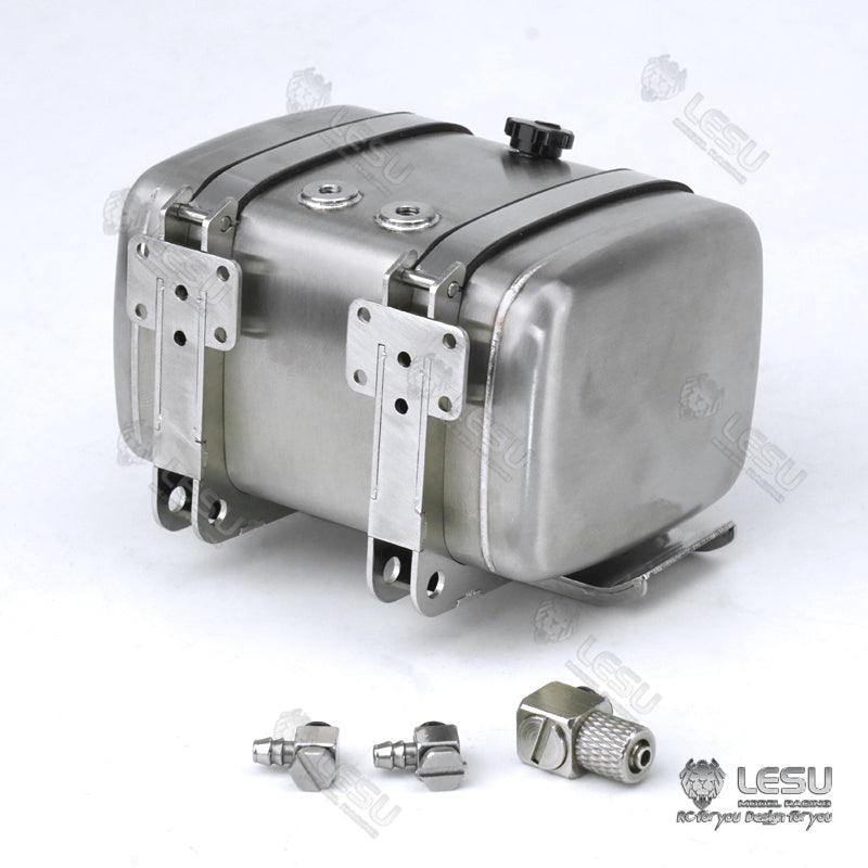 1/14 LESU Simulated Metal Oil Tank Fuel Tank 70MM 80MM 90MM 100MM for RC Dumper Truck Tractor Trailer DIY Cars Accessory