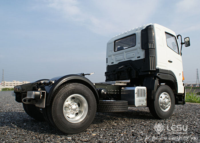 LESU 1/14 Metal 700 4*2 Remote Control Tractor Truck Model With Motor 2 speed transmission Without Lock Differential Axles