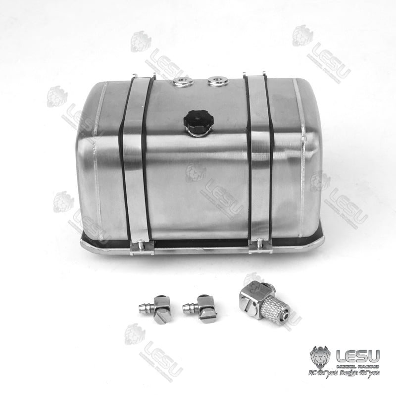 1/14 LESU Simulated Metal Oil Tank Fuel Tank 70MM 80MM 90MM 100MM for RC Dumper Truck Tractor Trailer DIY Cars Accessory