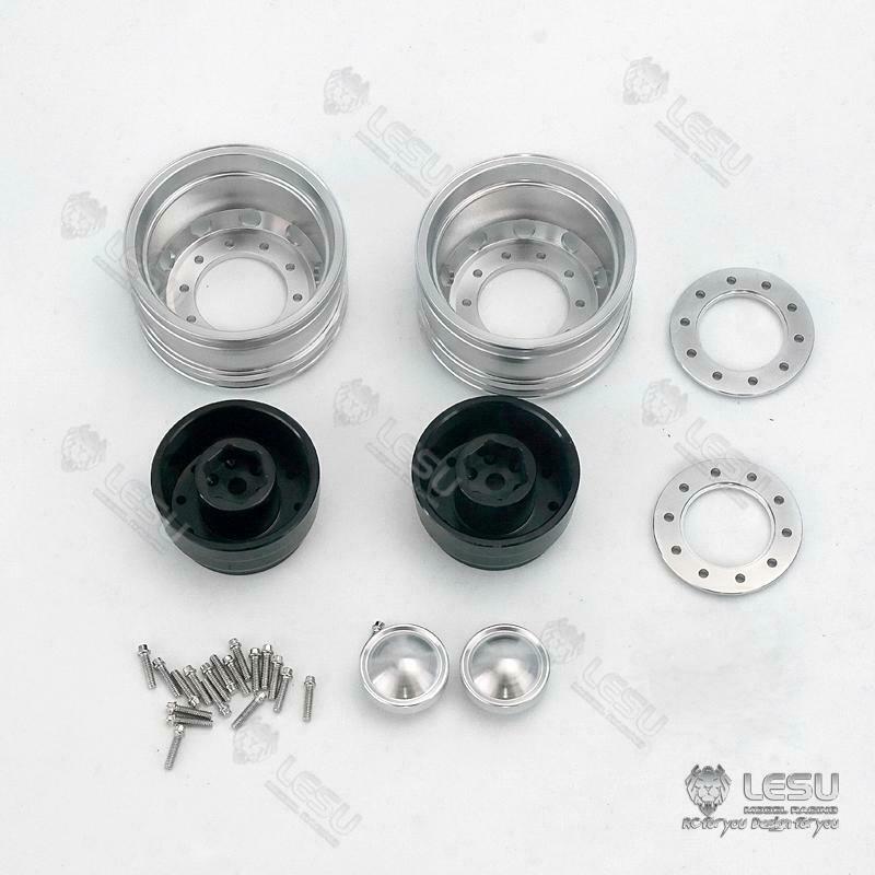 LESU Metal Front Hub Bearing Hexagon Brake Suitable for 1/14 RC DIY American FH12 FH16 Radio Control Tractor Truck Car Part