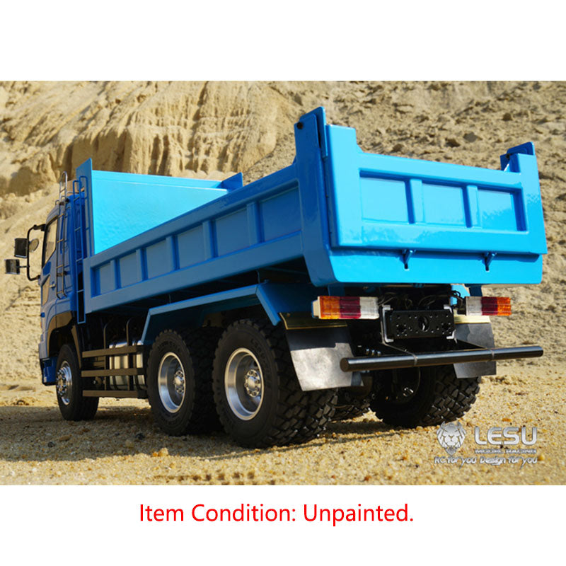 LESU Radio Controlled 6*6 Hydraulic Dumper Truck Motor ESC Servo FS-I6S Sound Light System for 1/14 Construction Vehicle