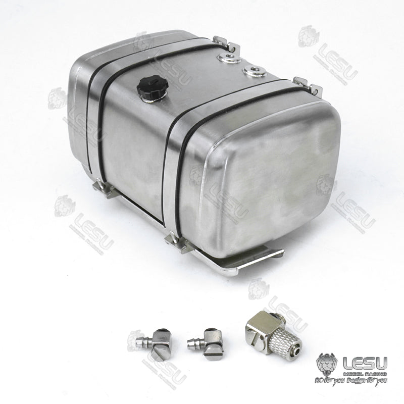 1/14 LESU Simulated Metal Oil Tank Fuel Tank 70MM 80MM 90MM 100MM for RC Dumper Truck Tractor Trailer DIY Cars Accessory