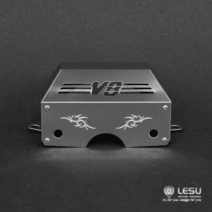 LESU Metal Gearbox Engine Cover for 1/14 Scale Remote Controlled Tractor Truck Spare Parts Replacements Accessories