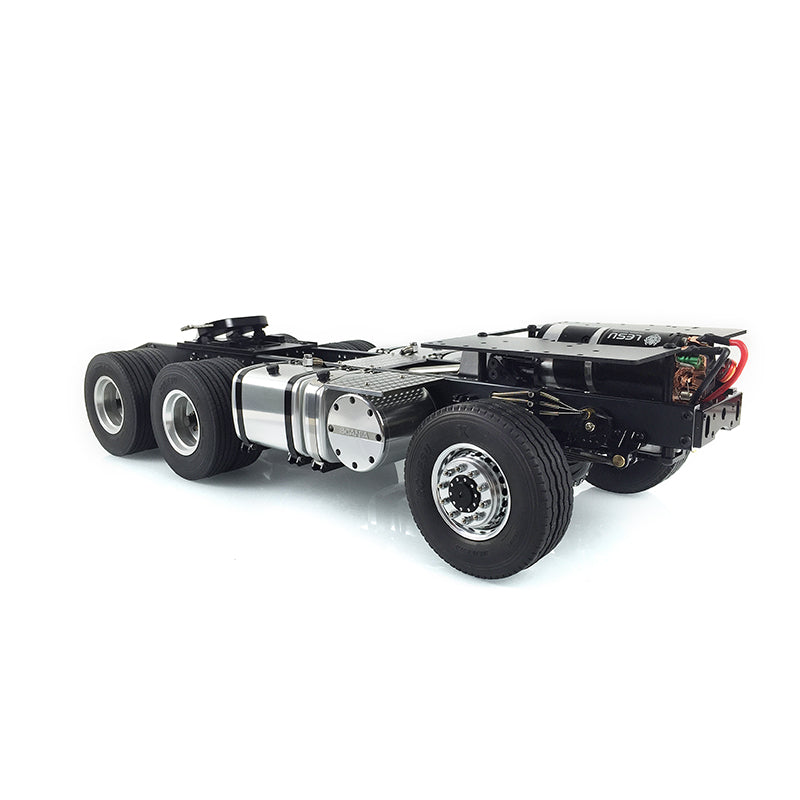 In Stock LESU 1/14 RC 6*6 Scania Metal Chassis for DIY Model Tractor Truck Dumper