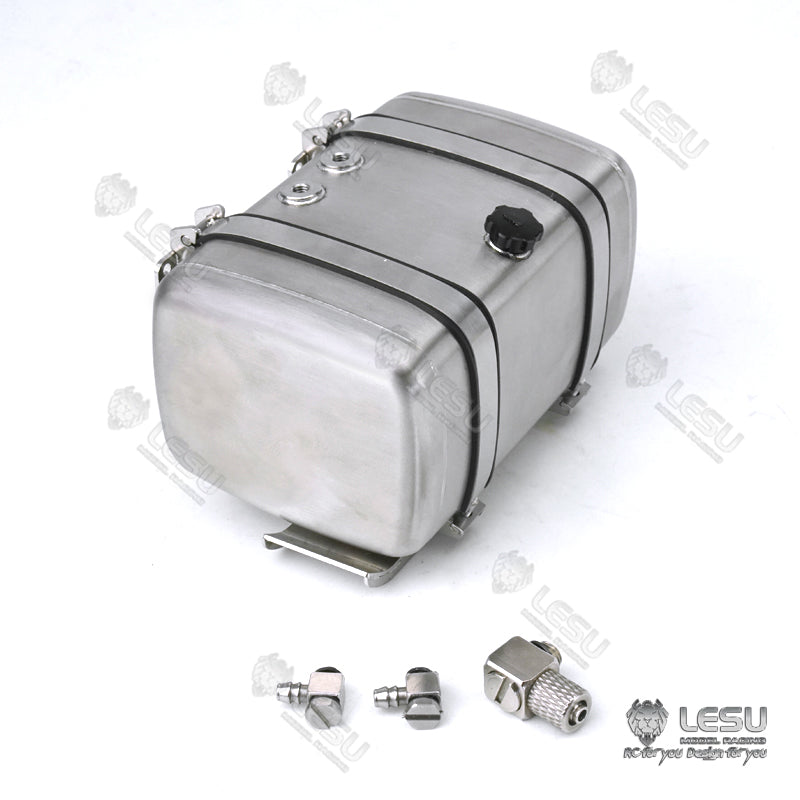 1/14 LESU Simulated Metal Oil Tank Fuel Tank 70MM 80MM 90MM 100MM for RC Dumper Truck Tractor Trailer DIY Cars Accessory