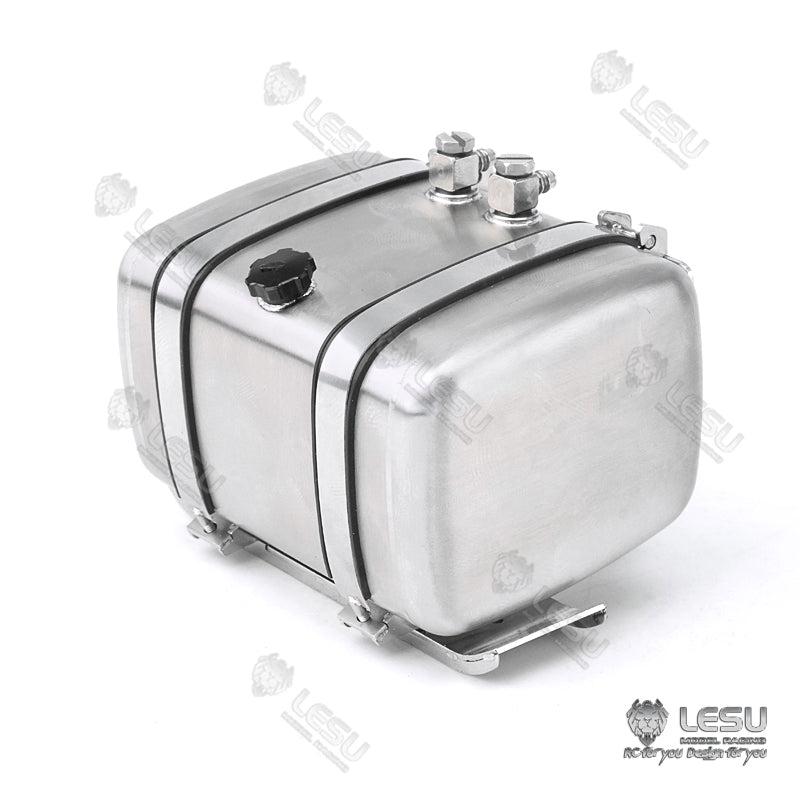 1/14 LESU Simulated Metal Oil Tank Fuel Tank 70MM 80MM 90MM 100MM for RC Dumper Truck Tractor Trailer DIY Cars Accessory