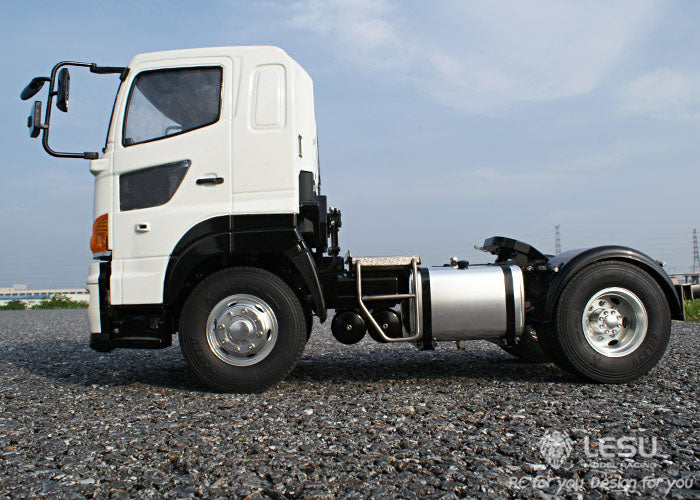 LESU HO700 1/14 6x4/4x2 Remote Control Tractor Truck with Metal Chassis 2 Speed Transmission Sound Light System for RC Hobbyists
