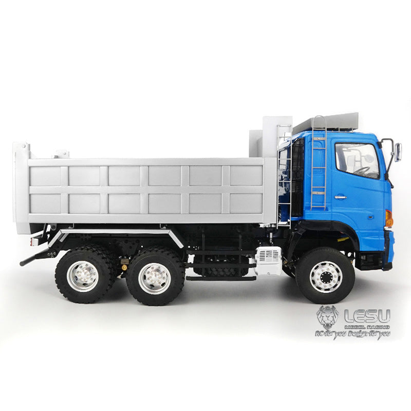 LESU 1/14 Scale 6x6 Hydraulic Dumper Tipper for Truck Car Model W/ ESC Motor Servo Light 3T Sound System W/O Radio Battery