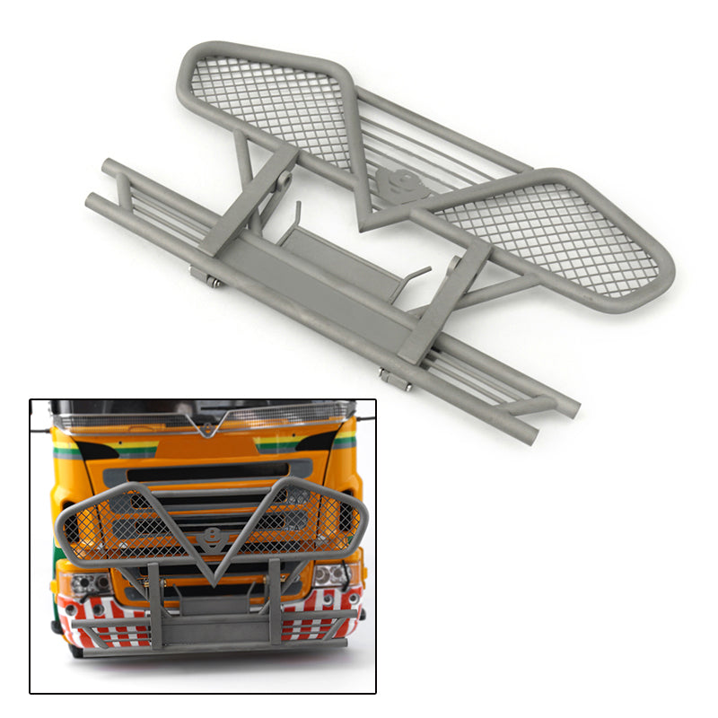 LESU Metal Front Bumper D F G for 1/14 Scale R620 R470 Radio Controlled Tractor Truck Trailer Model Accessories Replacement