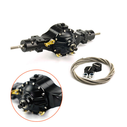 US Stock LESU Metal Rear Axle W/ Differential Lock for 1/14 Tamiya RC Tractor Truck Car Model