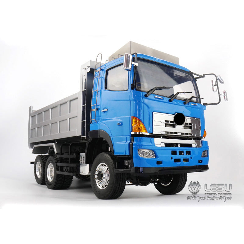 LESU 1/14 Scale 6x6 Hydraulic Dumper Tipper for Truck Car Model W/ ESC Motor Servo Light 3T Sound System W/O Radio Battery