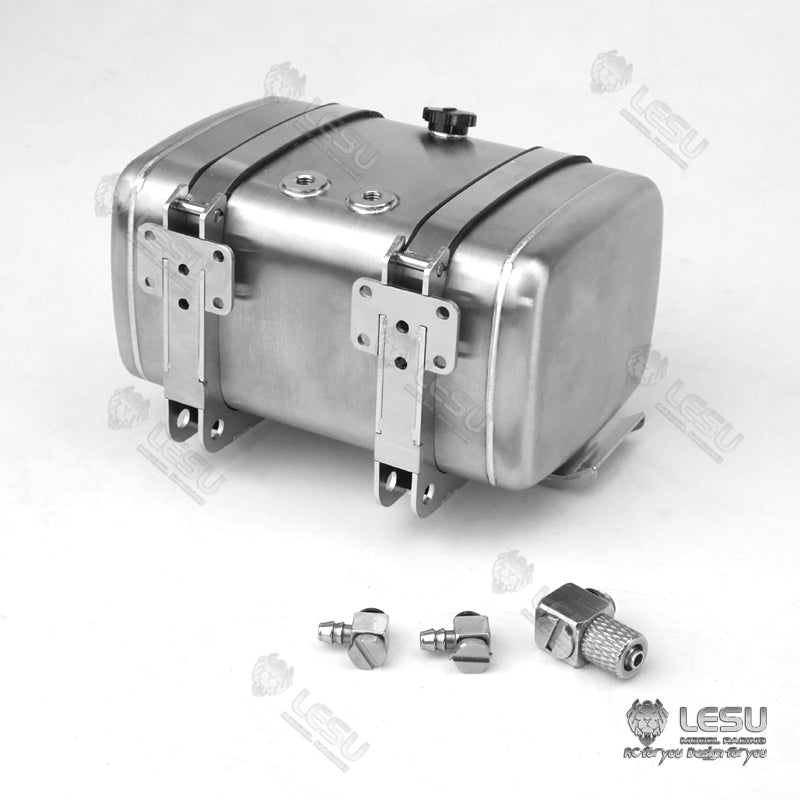 1/14 LESU Simulated Metal Oil Tank Fuel Tank 70MM 80MM 90MM 100MM for RC Dumper Truck Tractor Trailer DIY Cars Accessory