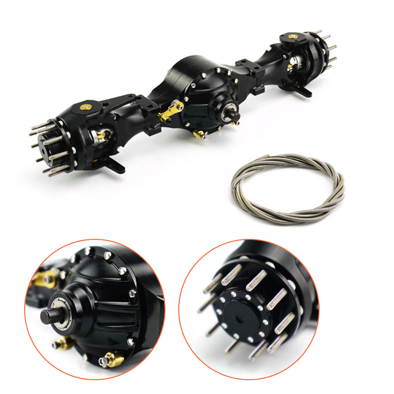 LESU Metal Front/Rear Axle Differential Lock for Radio Controlled 1/14 Scale Truck Tractor Model Accessories DIY Parts