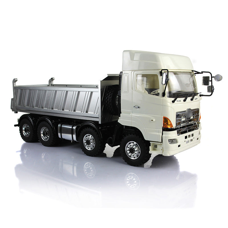 LESU 1/14 Scale Remote Controlled 700 8*8 All-wheel Drive Metal Hydraulic Dumper Truck Model W/ Motor ESC Sound Light System