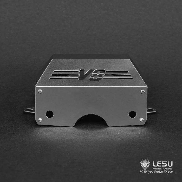 LESU Metal Gearbox Engine Cover for 1/14 Scale Remote Controlled Tractor Truck Spare Parts Replacements Accessories