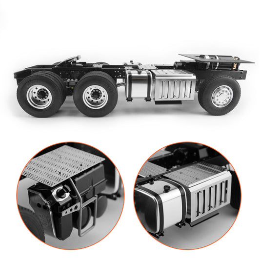 LESU 6x6/6x4 Metal Chassis 20130016-A/B with 2 Speed Transmission for 1/14 DIY TAMIYA 3363 1851 Tractor Truck Model Spare Part