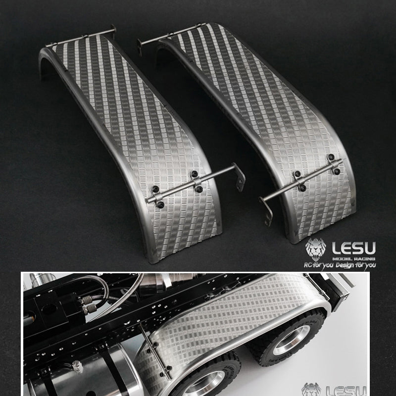 US STOCK LESU DIY Parts Rear Fender Metal Suitable for TAMIYA 1/14 RC DIY 3348 Dumper Tipper Radio Controlled Tractor Truck Car Model