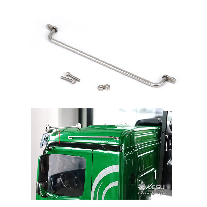 1/14 LESU Front Light Protected Cover Bumper Handrail DIY Parts Suitable for RC 3363 3348 Tractor Truck Dumper Cars Model