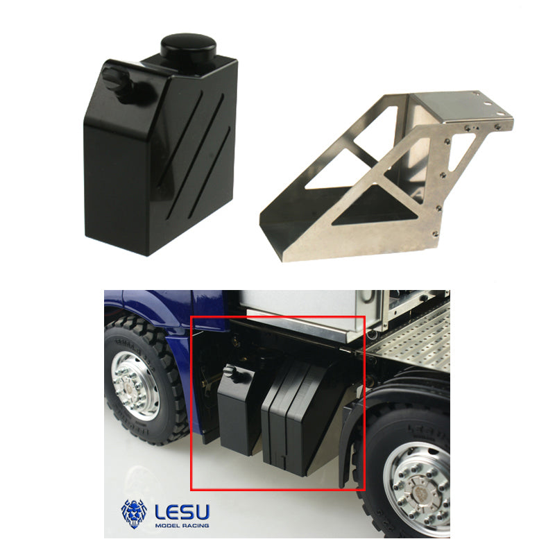 LESU Metal Water Tank AdBlue DEF Metal Tank Metal Pedal for Radio Controlled 1/14 Scale Tractor Truck Model 1851 DIY
