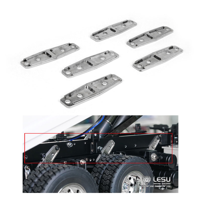 LESU Metal Chassis Rail Subframe Connection Body Limiter Plate for 1/14 6*6 8*8 RC Dumper Truck Tipper Model Upgrade Accessories