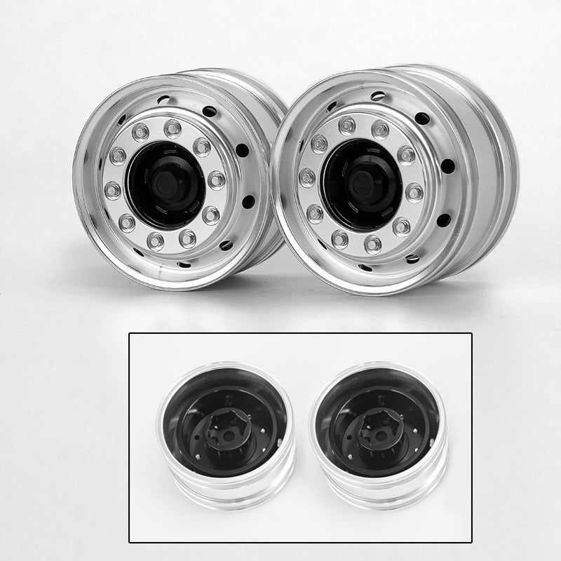 1/14 LESU Wide Metal Wheel Hub RC DIY Spare Part Suitable for Radio Controlled American FH12 FH16 RC Tractor Truck Cars