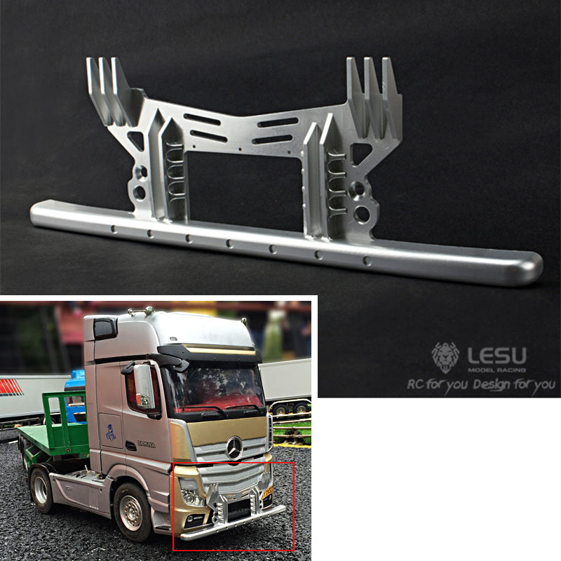 LESU Spotlights Frame Front Bumper Suitable for 1/14 Scale RC Tractor Truck 1851 Radio Control Cars DIY Model Upgrade Part