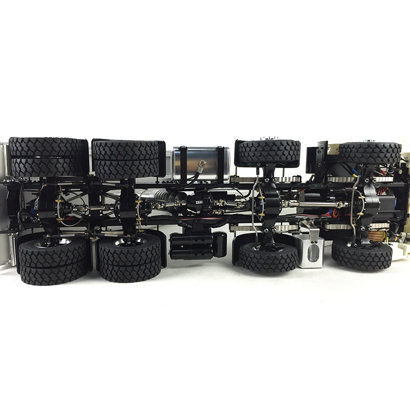 LESU 1/14 Scale Remote Controlled 700 8*8 All-wheel Drive Metal Hydraulic Dumper Truck Model W/ Motor ESC Sound Light System