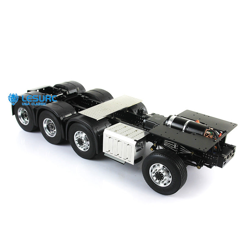 LESU 8x8 Aluminum Alloy RC Truck Chassis Heavy-Duty Vehicle Frame 2-Speed Transmission for 1/14 RC TAMIYA 3363 (56348) 1851 Highline Tractor