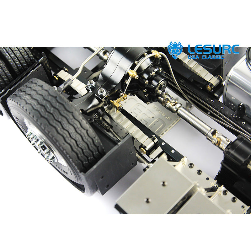 LESU 8x8 Aluminum Alloy RC Truck Chassis Heavy-Duty Vehicle Frame 2-Speed Transmission for 1/14 RC TAMIYA 3363 (56348) 1851 Highline Tractor