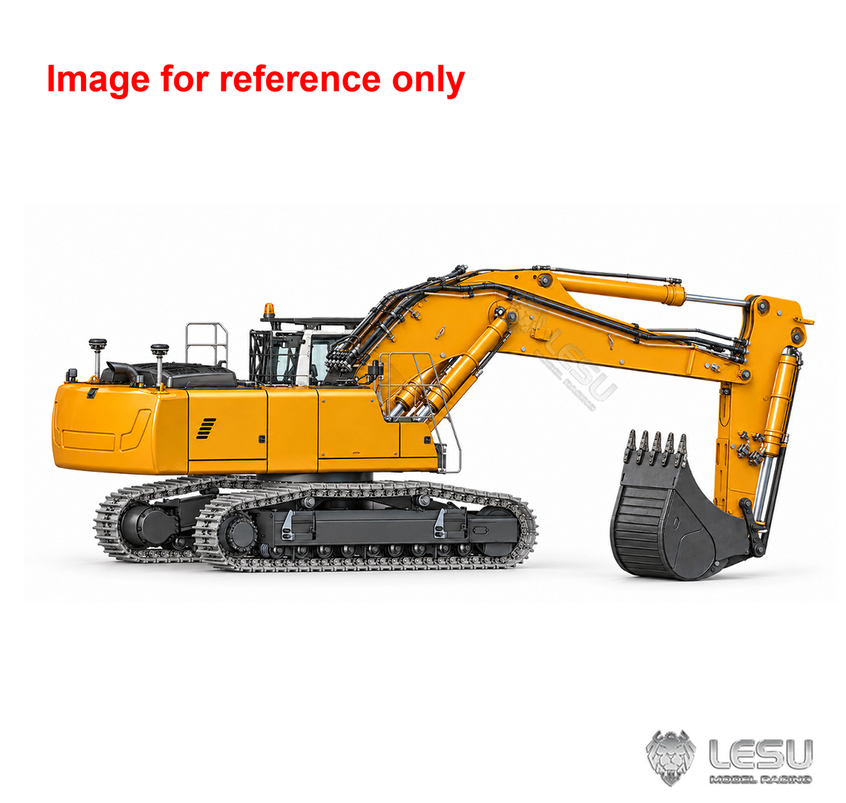 LESU LR956 1/14 Metal 2Arms RC Excavator B0029 Hydraulic Drive Digger with Dual Pumps 9CH Valve Brushless Motor Light System