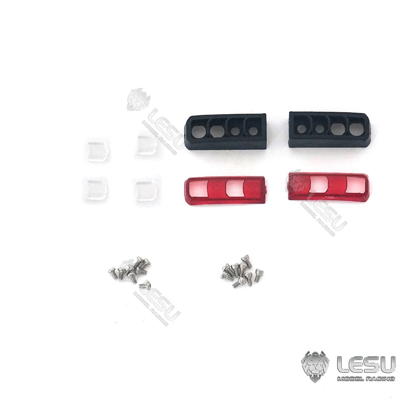 LESU Metal Bumper Plastic Rear Lamp Taillight Mount DIY Part Suitable for 1/14 Scale RC Tractor Truck Trailer Car Accessory