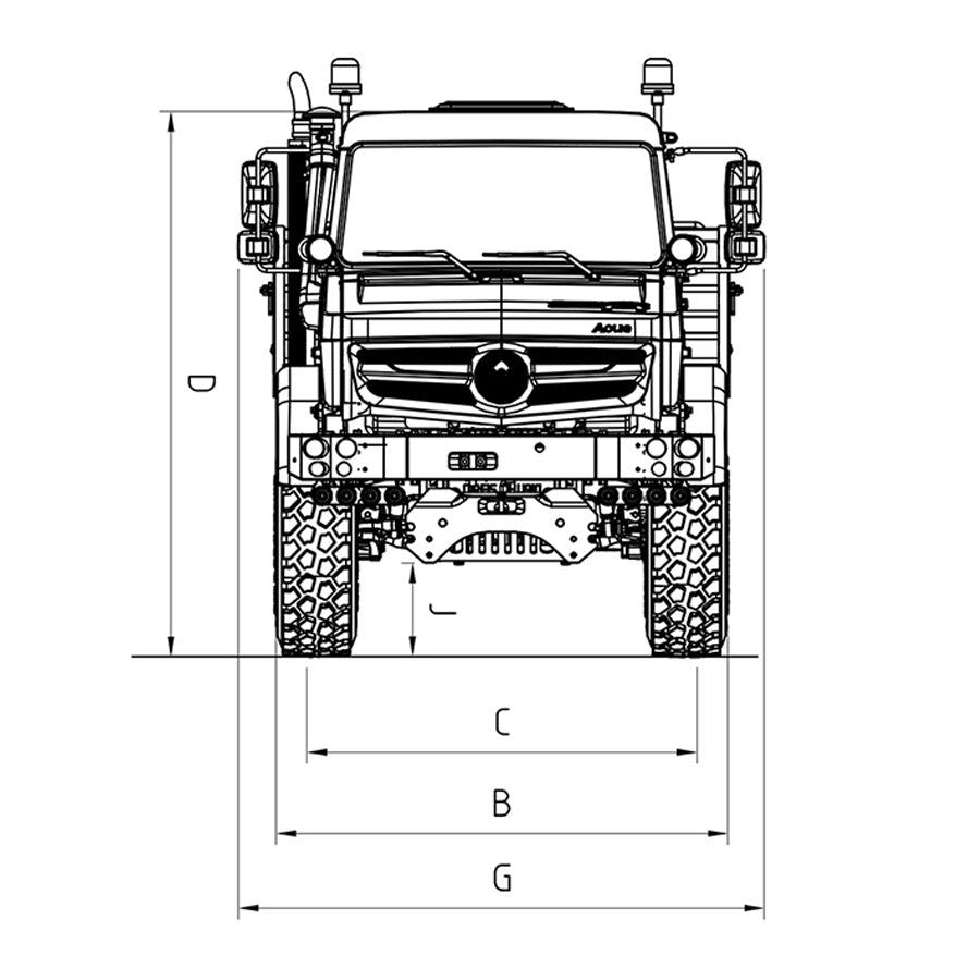 RTR LESU U4023 MT44023 1/14 Metal Hydraulic RC Off Road Car ATV Light Truck Model Light Sound System Axle Lock Flysky PL18EVLite