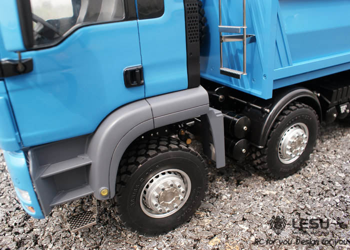 LESU 1/14 Hydraulic Painted 8*8 RC Dumper Tipper For Truck Bucket Model W/ Motor ESC Servo Light Sound W/O Battery